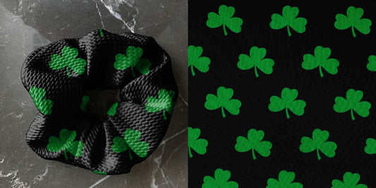 St. Patrick's Shamrock | Holiday | Custom Hair Scrunchie | Adult Size & Toddler Size | 7 Options