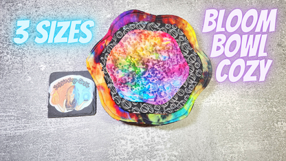 Custom Bloom Microwavable Bowl Cozy | 3 Sizes | Cotton Or Flannel Fabric Options ONLY