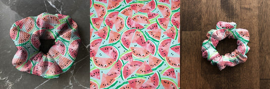 Summer Watermelon  | Custom Hair Scrunchie | Adult Size & Toddler Size | 7 Options