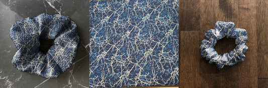 Blue Marble | Custom Hair Scrunchie | Adult Size & Toddler Size | 7 Options