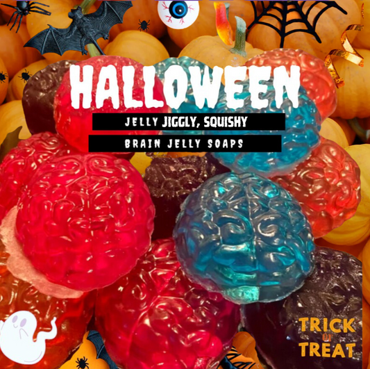 Zombie Brain Jelly Soap | Jiggle Wiggle, Lots of fun! | Gift for Horror Fan, Nurse, Doctor