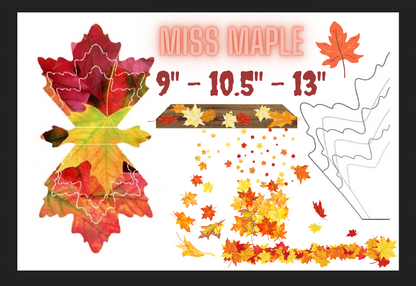 Miss Maple Custom Cloth Pad | 9 inch, 10.5 inch, 13 inch | 2.75" Snapped Width