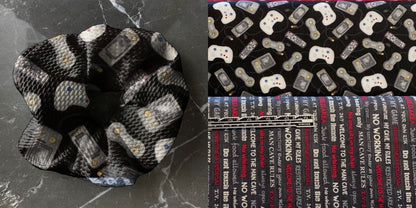Video game controllers  | Custom Hair Scrunchie | Adult Size & Toddler Size | 7 Options