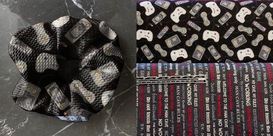Video game controllers  | Custom Hair Scrunchie | Adult Size & Toddler Size | 7 Options