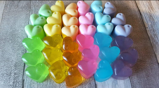 Small Heart Soaps  | Party favor, Wedding favor, Birthday favor | 1.1" x 1" x 0.9" depth | Multi Use Soap