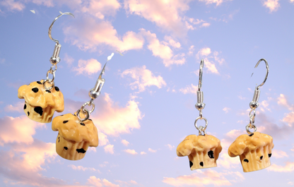 Ready to ship Chocolate Chip Muffin Earrings