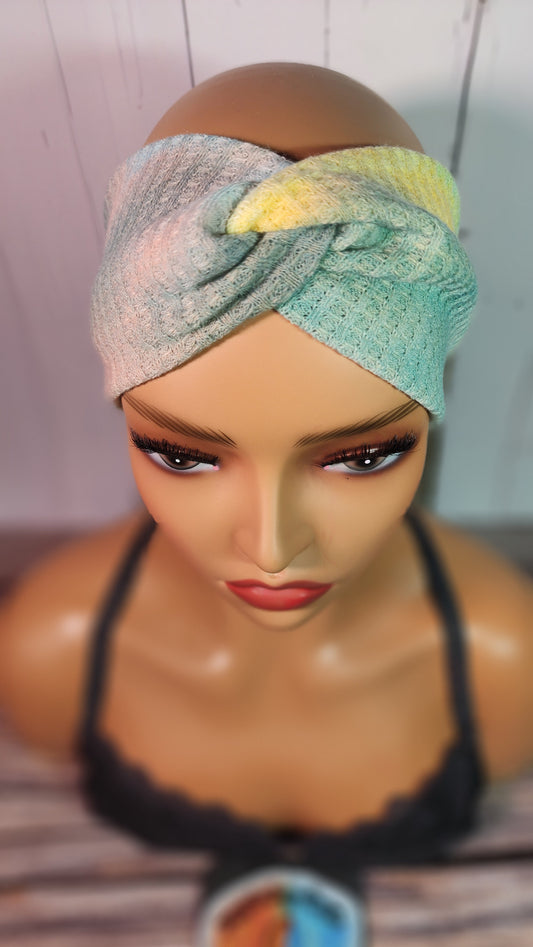 Beach Days A | Medium 21" | RTS Waffle Knit Head Band | Ready to ship | Mask, Knife, Blood, Friday 13th