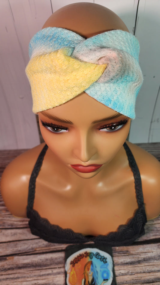 Beach Days C | Medium 21" | RTS Waffle Knit Head Band | Ready to ship | Mask, Knife, Blood, Friday 13th
