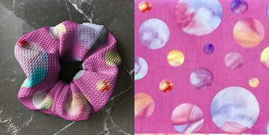 Moons on pink  | Custom Hair Scrunchie | Adult Size & Toddler Size | 7 Options