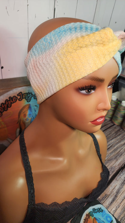 Beach Days C | Medium 21" | RTS Waffle Knit Head Band | Ready to ship | Mask, Knife, Blood, Friday 13th