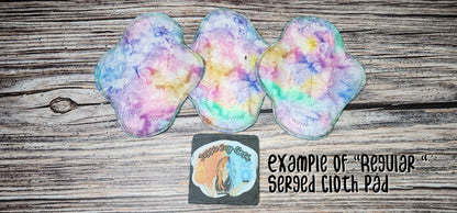 Build your own Cloth Pad | Exposed Core OR Regular | 3" Snapped Width | Serged Style | Sale