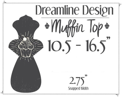 Custom Muffin Top Cloth Pad | 10.5" to 16.5" | 2.75" Snapped Width |