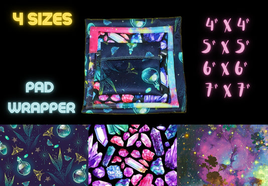Custom PUL Pad Wrapper |  Wet bag |  | Multi Use bag | 4 sizes to choose from
