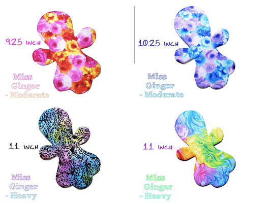 Regular Miss Ginger | Custom Cloth Pad | 8/9/10/11/12/13/14 | 2.75" Snapped Width