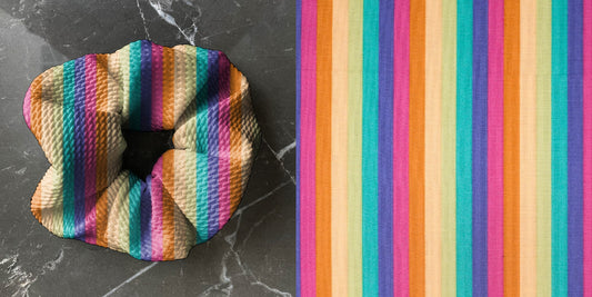 Rainbow  | Custom Hair Scrunchie | Adult Size & Toddler Size | 7 Options