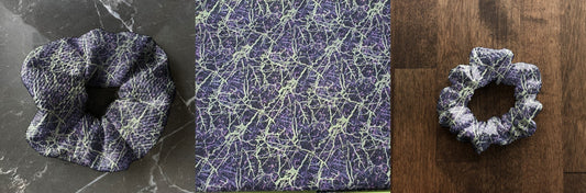 Purple Marble | Custom Hair Scrunchie | Adult Size & Toddler Size | 7 Options