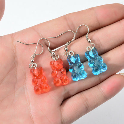 Chia Seed & Gummy Bear Inspired Dangle/Stud Earrings OR Keychain | Hypoallergenic | Candy Earrings |