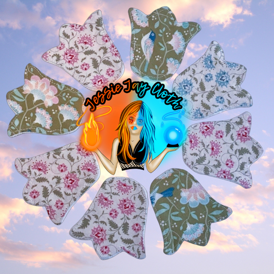 CUSTOM | Tulip Shaped ILP, Cup Spot, Face Wipe, Nursing pads | 4 Sizes